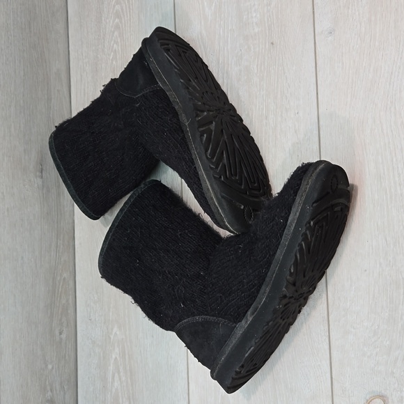 Ugg Australia Women 3176 Mountain Quilted Sweater Cardi Boots shoes sz 7 - Picture 10 of 13